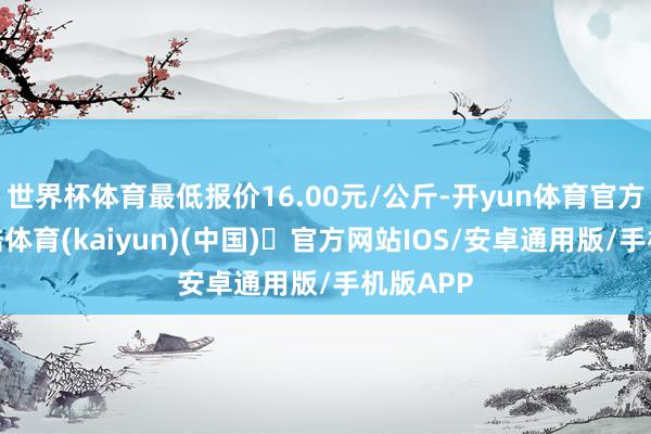 世界杯体育最低报价16.00元/公斤-开yun体育官方网站登陆体育(kaiyun)(中国)❥官方网站IOS/安卓通用版/手机版APP