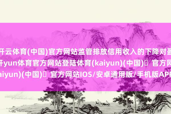 开云体育(中国)官方网站监管排放信用收入的下降对盈利才调变成了影响-开yun体育官方网站登陆体育(kaiyun)(中国)❥官方网站IOS/安卓通用版/手机版APP
