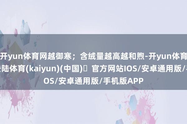 开yun体育网越御寒；含绒量越高越和煦-开yun体育官方网站登陆体育(kaiyun)(中国)❥官方网站IOS/安卓通用版/手机版APP
